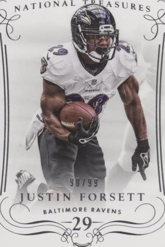 2014 Panini National Treasures Justin Forsett #61