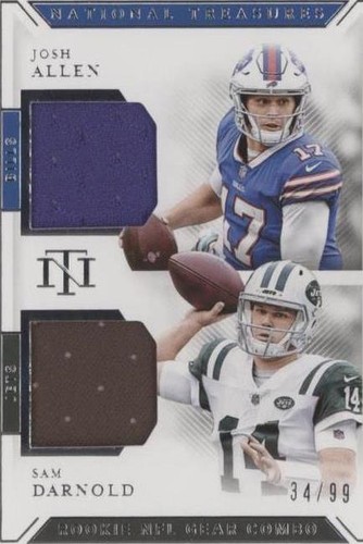 2018 Panini National Treasures Josh Allen Sam Darnold #GCM-29