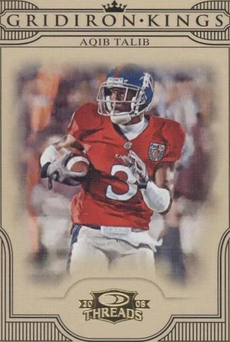 2008 Donruss Threads Aqib Talib #CGK-37