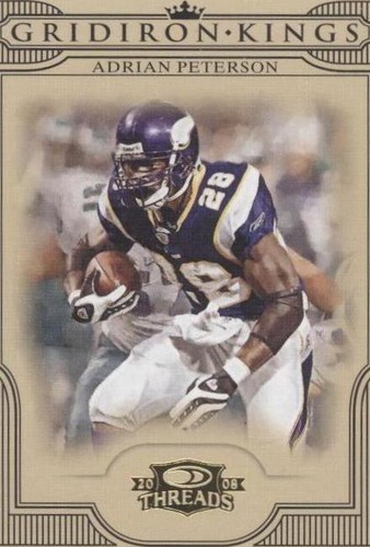 2008 Donruss Threads Adrian Peterson #PGK-29
