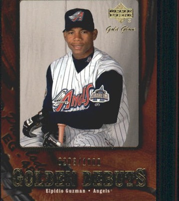 2001 Upper Deck Gold Glove Anaheim Angels Baseball Card #107 Elpidio Guzman RC