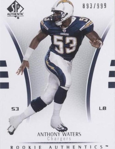 2007 SP Authentic Anthony Waters #196