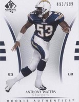 2007 SP Authentic Anthony Waters #196