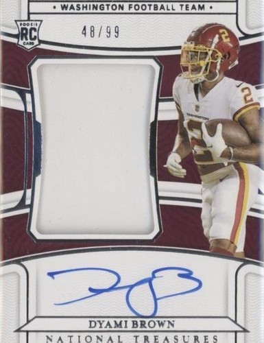2021 Panini National Treasures Dyami Brown #178