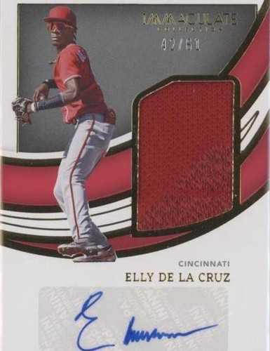 2022 Panini Immaculate Collection - Elly De La Cruz #JSS-EC
