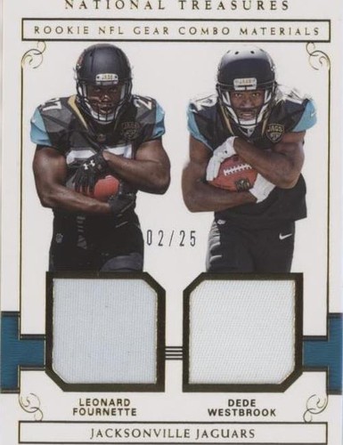 2017 Panini National Treasures Dede Westbrook Leonard Fournette #11
