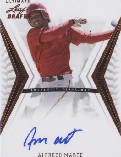 2012 Leaf Ultimate Draft - Alfredo Marte #BA-AM1