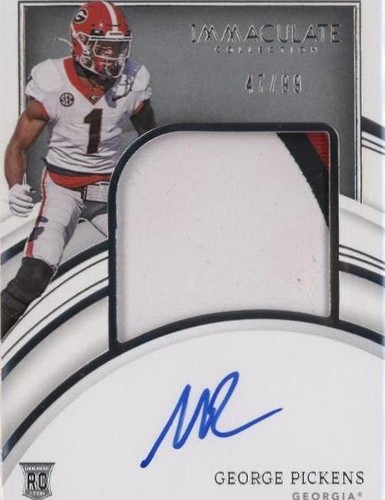 2022 Panini Immaculate Collection Collegiate George Pickens #76