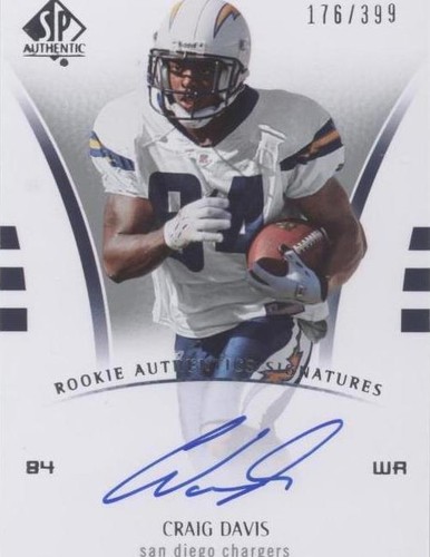 2007 SP Authentic Craig Davis #254