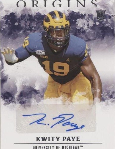 2021 Panini Chronicles Draft Picks Kwity Paye #OA-KWP