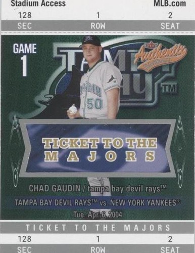 2004 Fleer Authentix - Chad Gaudin #102