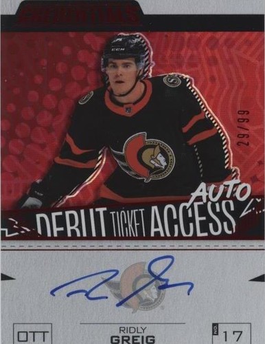 2023-24 Upper Deck Credentials - Ridly Greig #DTAA-RG