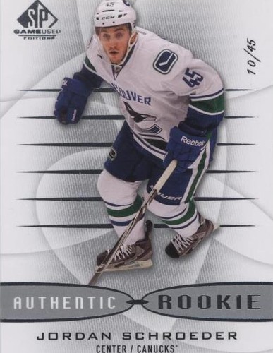 2013-14 SP Game Used Edition - Jordan Schroeder #127