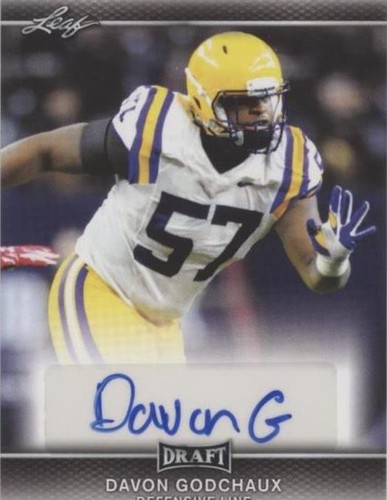 2017 Leaf Draft Davon Godchaux #A-DG1