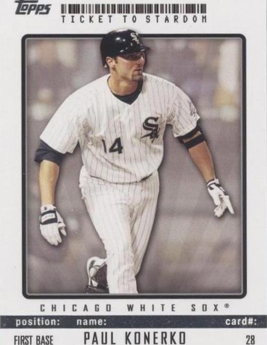 2009 Topps Ticket To Stardom - Paul Konerko #28