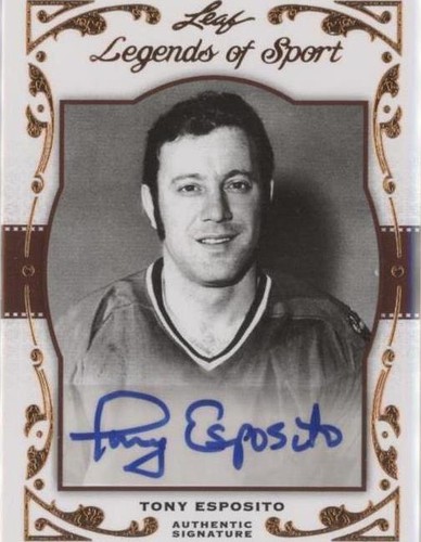 2011 Leaf Legends of Sport - Tony Esposito #BA-83