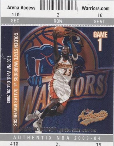 2003-04 Fleer Authentix - Jason Richardson #63