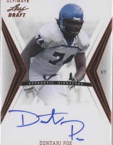 2012 Ultimate Leaf Draft Dontari Poe #DP3