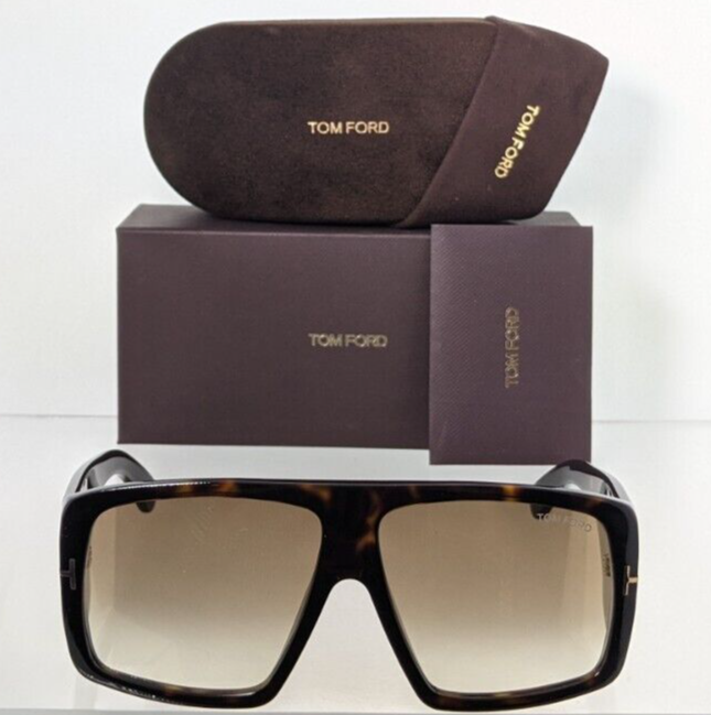 Pre-owned Tom Ford Brand Authentic  Sunglasses Ft Tf 1036 52f Raven 52f Tf1036 60mm In Brown