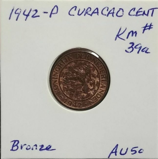 1942-P Curacao 1 Cent KM# 39a - Bronze Excellent Details!