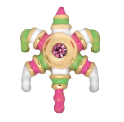 Origami Owl COLORFUL STAR PARTY PIÑATA Floating Enamel CRYSTAL Charm