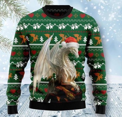 Dragon Nice Ugly Christmas Sweater Great design cute new new