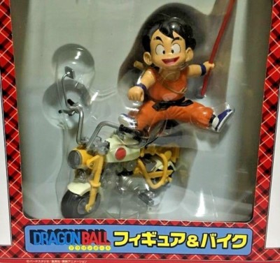 ドラゴンボール フィギュア&バイク 孫悟空 ホンダ Z50M ホンダ モンキー Dragon Ball Son Goku Honda Monkey Z50M Yellow Bike & Figure Model