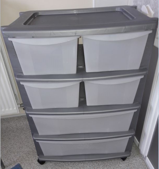 Argos Home 6 Drawer Plastic Wide Storage Tower Unit Home Storage