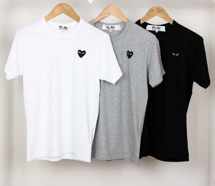 cdg black heart tee