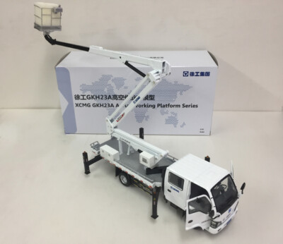 1/35 XCMG GKH23A Ascending Rescue Vehicle Aerial work Platform White Diecast Car