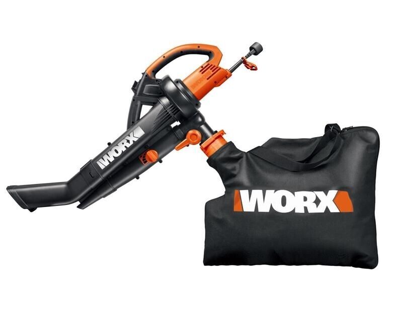 WORX Trivac WG505 Black/Orange 3-in-1 Leaf Vacuum Blower
