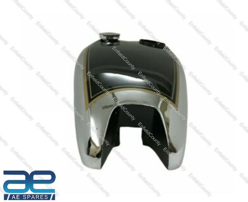 BSA B31 PETROL GAS FUEL TANK MILITARY GREEN & CHROME WITH SPEEDOMETER CAVITY  