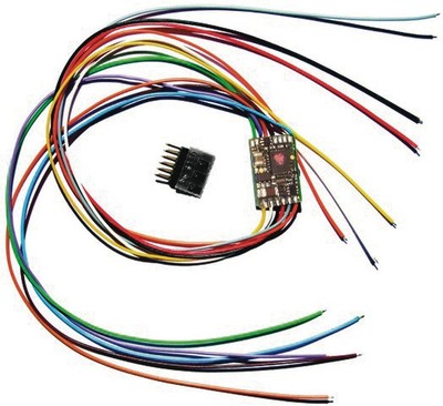 Rückmeldefähiger DCC-Decoder mit 11 Litzen