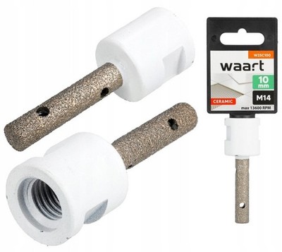 Diamantfräser M14 10 x 42 mm Lochfräser Steinfräser Fliesen Dekton Fingerfräser