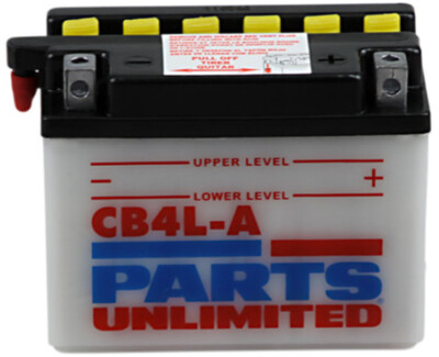 Heavy-Duty Battery 12V 4Ah Parts Unlimited 2113-0156 Replaces YB4L-A