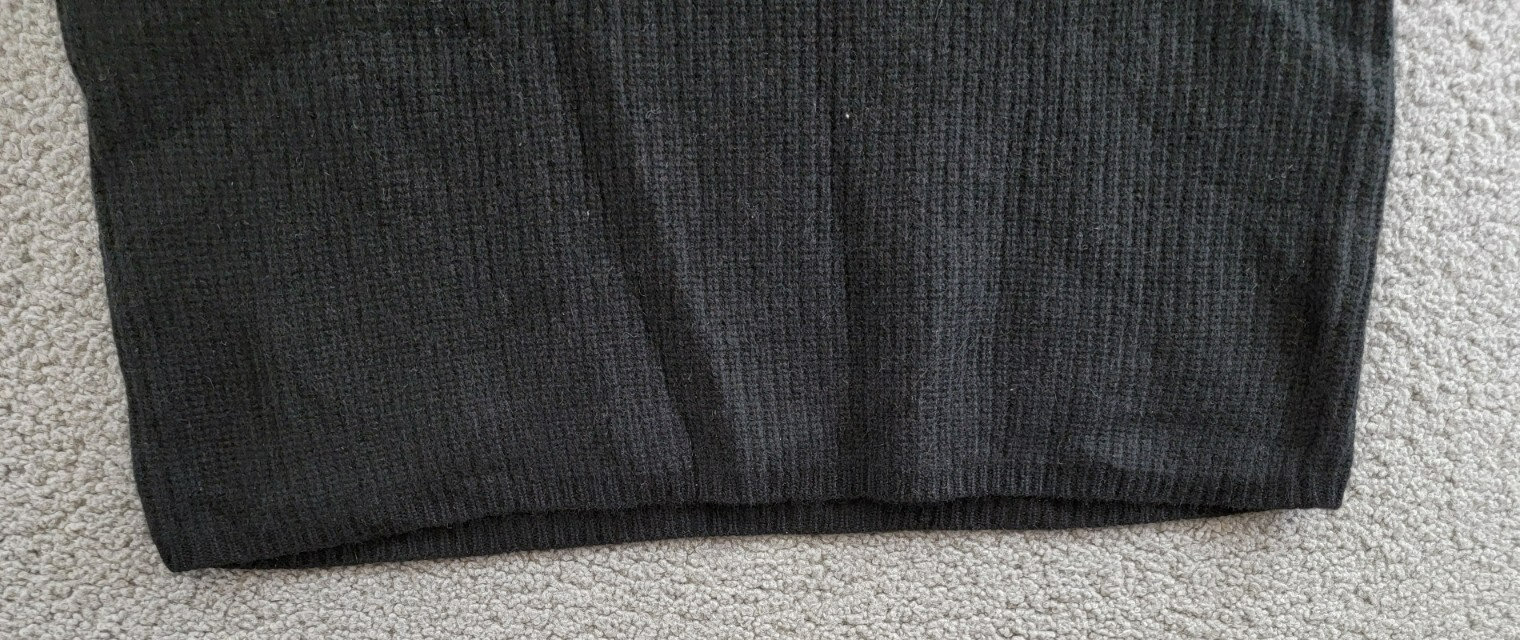 C by Bloomingdale's Cashmere Funnel Neck Sweater Women's S Black Short Sleeve - Picture 11 of 14