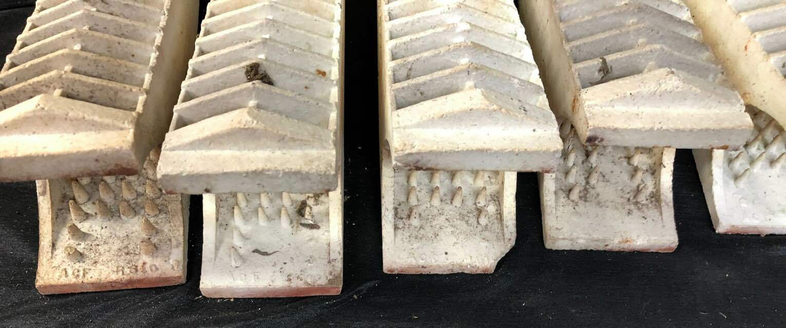 7 Vintage Dearborn 7004-6008 LP Gas Room Heater Ceramic Radiant heater GRATES