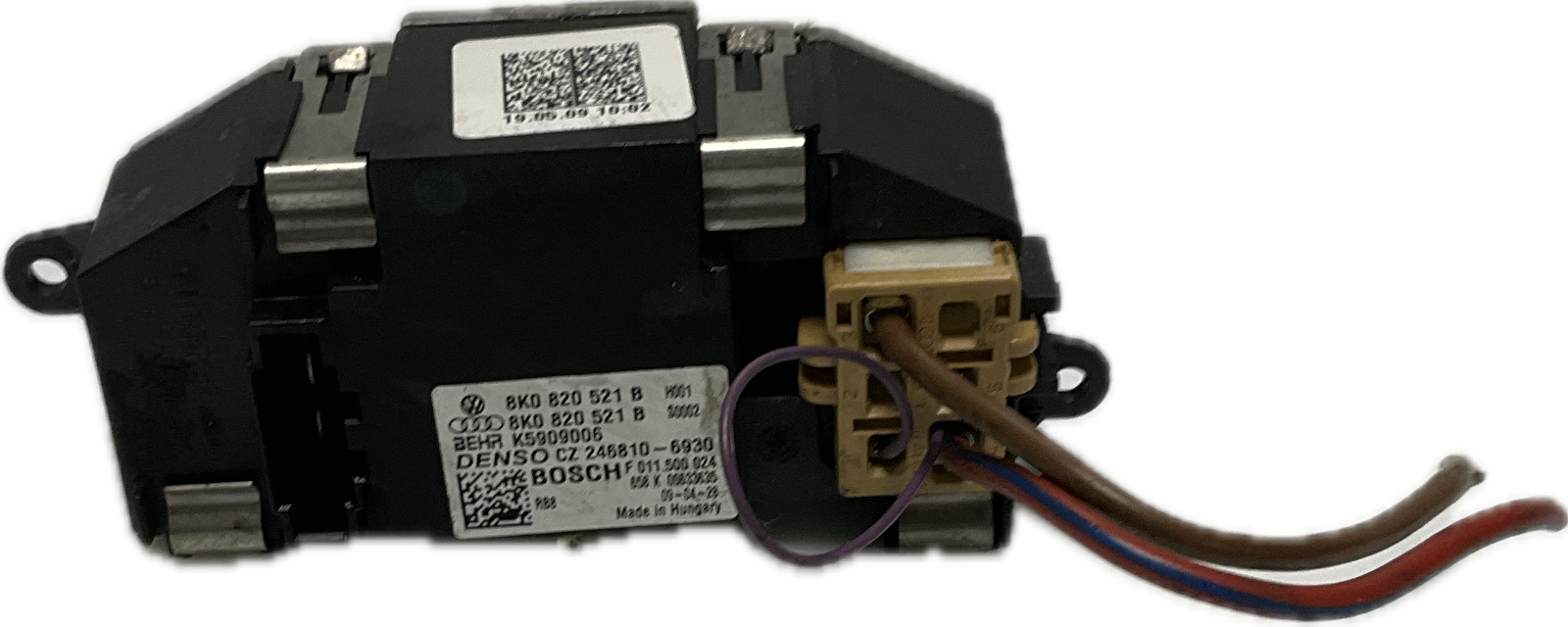 Resistenza ventola riscaldamento interno AUDI A4 2010 codice ricambio 8K0820521B