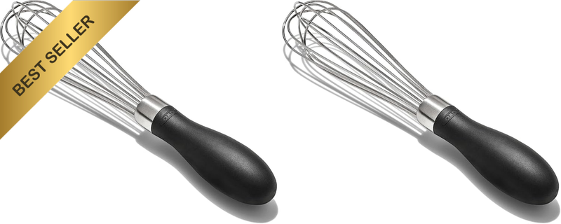 Mini Whisk, Silver/Black (Pack of 2)