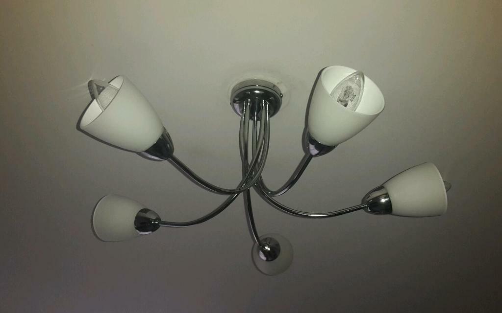 B Q 5 Bulb Ceiling Lights Chrome Chandeliers 2 In Islington