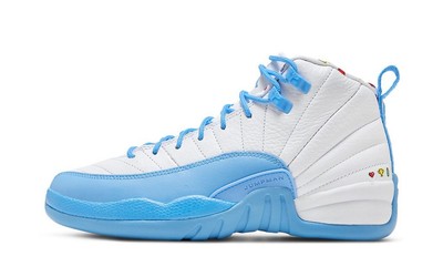 

Кроссовки Jordan 12 Retro Emoji Big Kids White/University Blue (DQ4365 114)