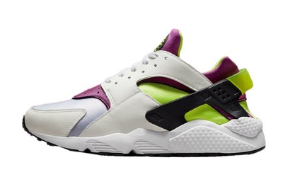

Мужские кроссовки Nike Air Huarache белого/неоново-желто-пурпурного цвета (DD1068 104), White/neon yellow-magenta