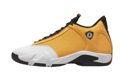 Мужские Jordan 14 Retro Light Ginger светло-рыжий/черно-белый (487471 701)