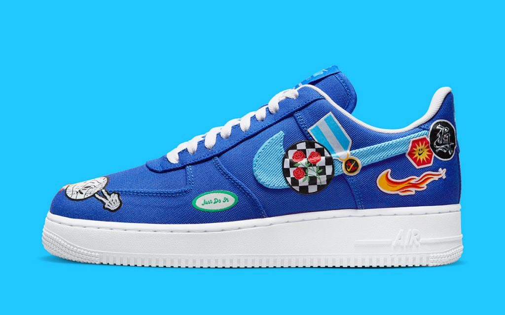 

Nike Air Force 1 Low 07 Patched Up DX2304-400 Кроссовки мужские US6-12, Синий, Nike Air Force 1 Low