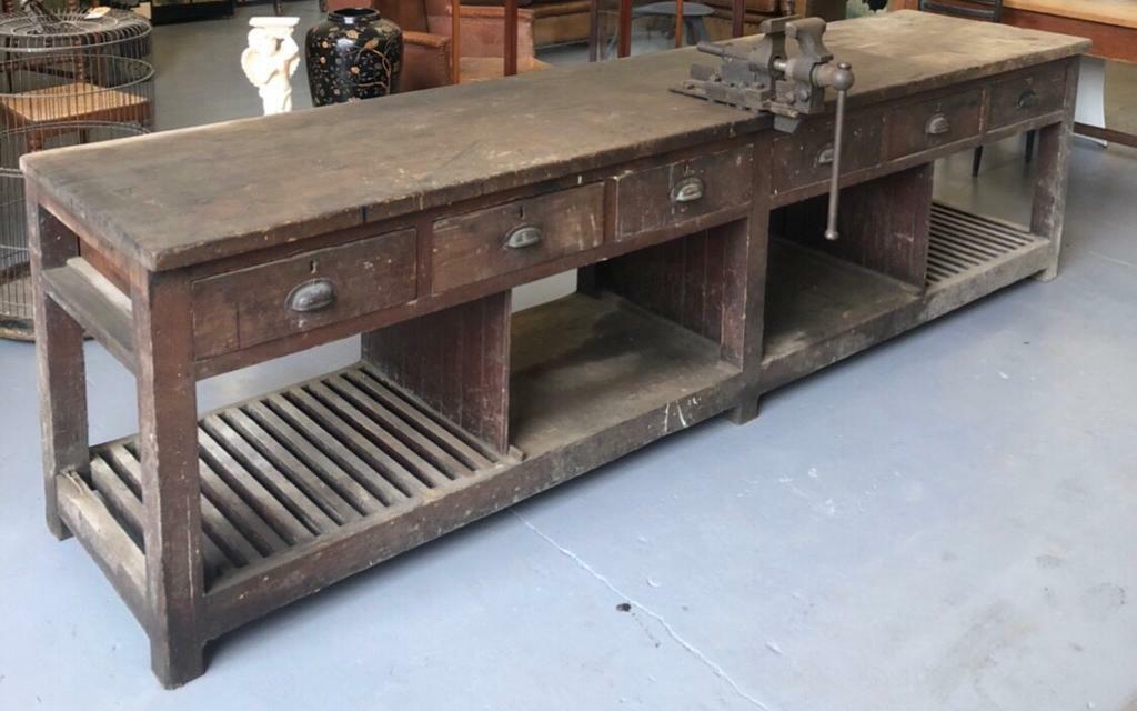 WANTED OLD GARAGE BENCHS WORKTABLE METAL BENCH ENGINEERING