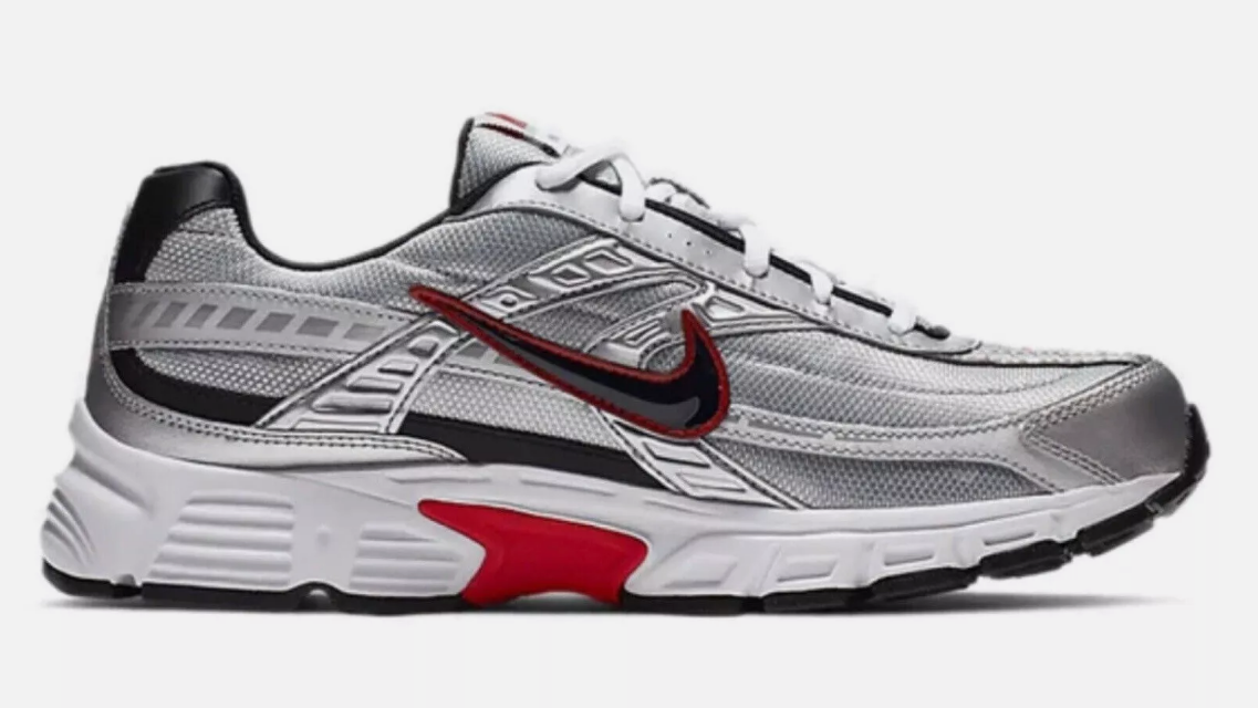 394055-001 Nike Initiator Серебристо-черный металлик Мужские кроссовки серебристого цвета