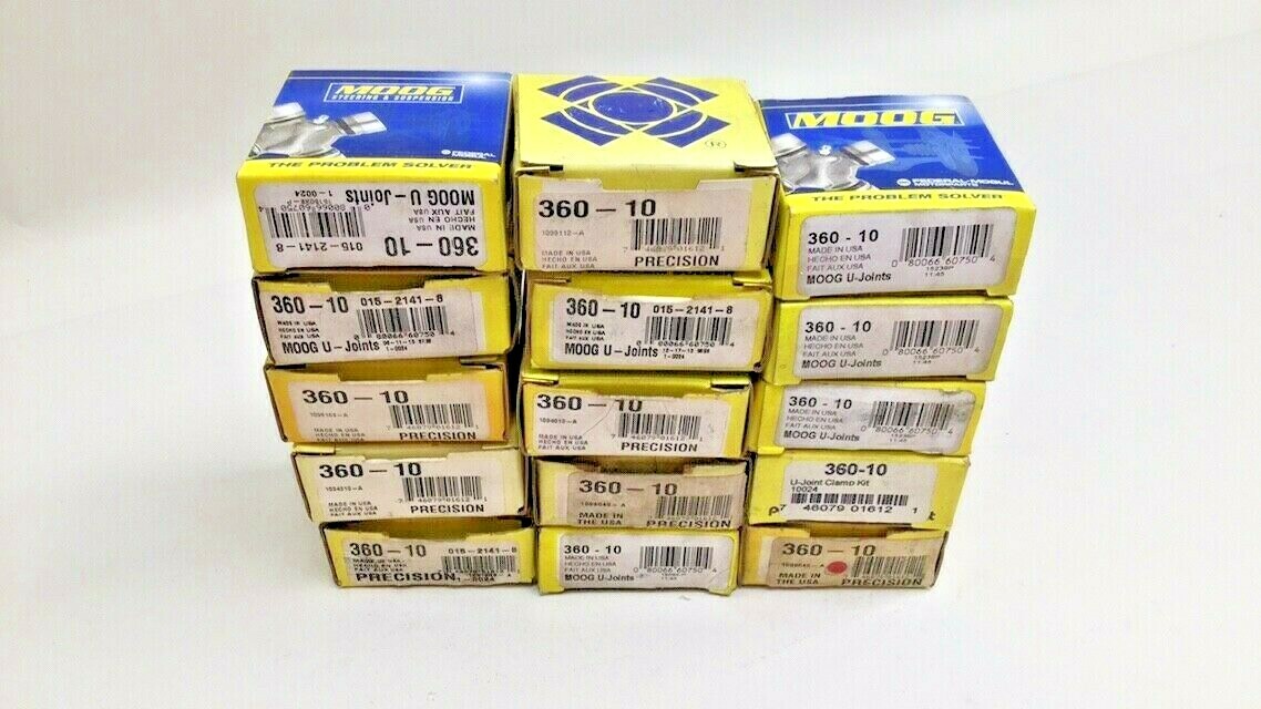 TKF　10本セット 360-10 Universal Joint U-joint Strap Kit Moog Precision Pack