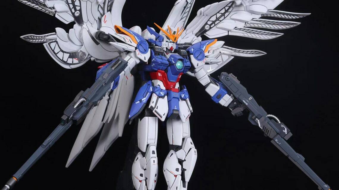 Bandai 1/100 MG Wing Gundam Zero EW Ver. Ka installed LED's
