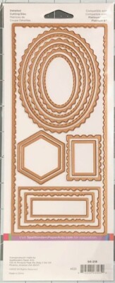 Stampendous FRAN'S FRAMES Die Set. Retired. Layering Ovals, Rectangles $30 Value