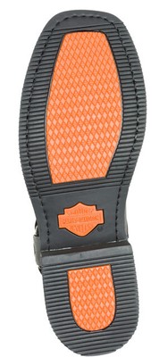 Pre-owned Harley-davidson Men's 11" Hustin West Pull-on Boot Black - D93865, Black